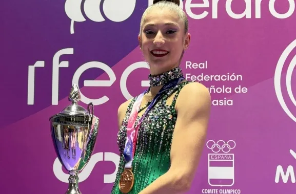 Celia Morena consigue el bronce para Castilla y León en la Copa de la Reina de gimnasia rítmica