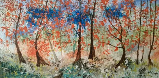 Óleo original “Renacimiento de un bosque” de Antonio Sánchez Cabello disponible para compra