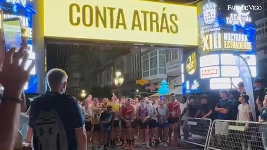 Cerca de 200 corredores participaron en la Carrera Nocturna de A Estrada
