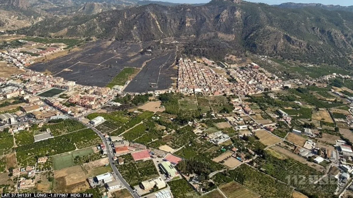 Controlan el incendio forestal en Los Garres tras acción de emergencia