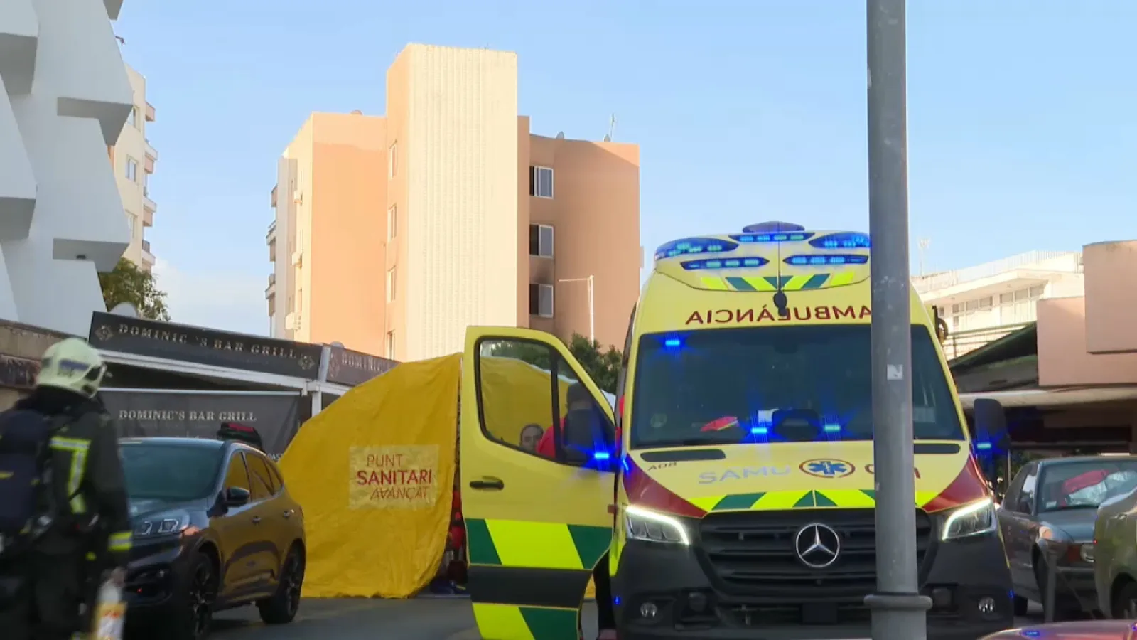 Evoluciona favorablemente la víctima herida en el incendio de Magaluf