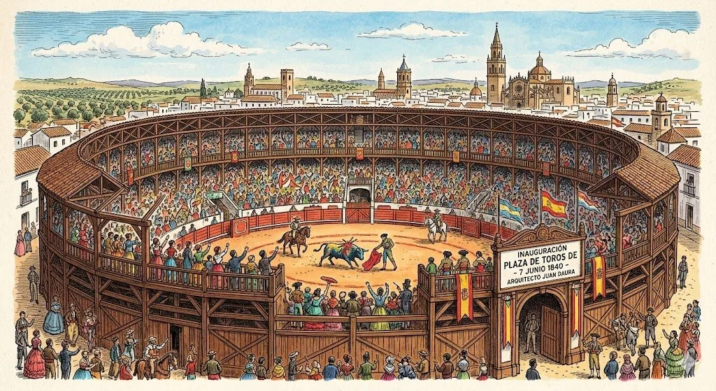 La desaparecida plaza de toros de Jerez que marcó una era antes de ser consumida por un incendio