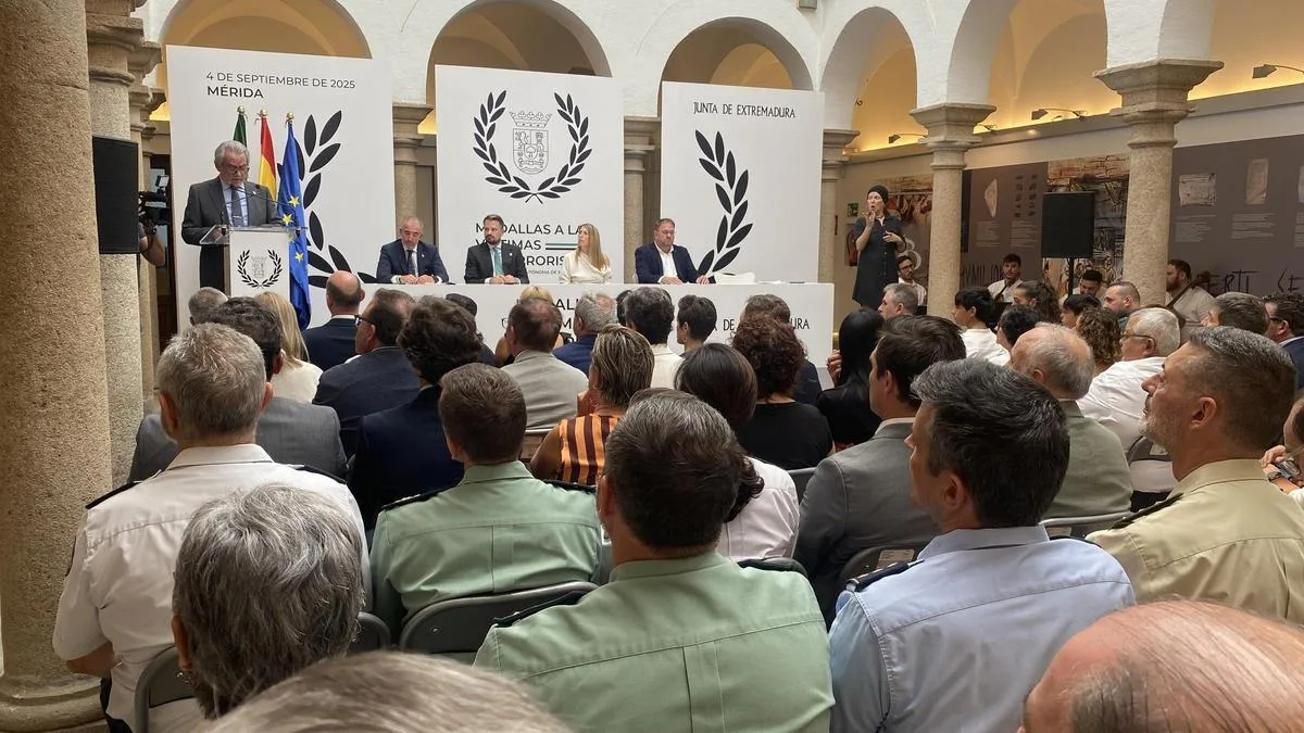 La Junta de Extremadura premiará a juristas y colectivos por su defensa a víctimas del terrorismo