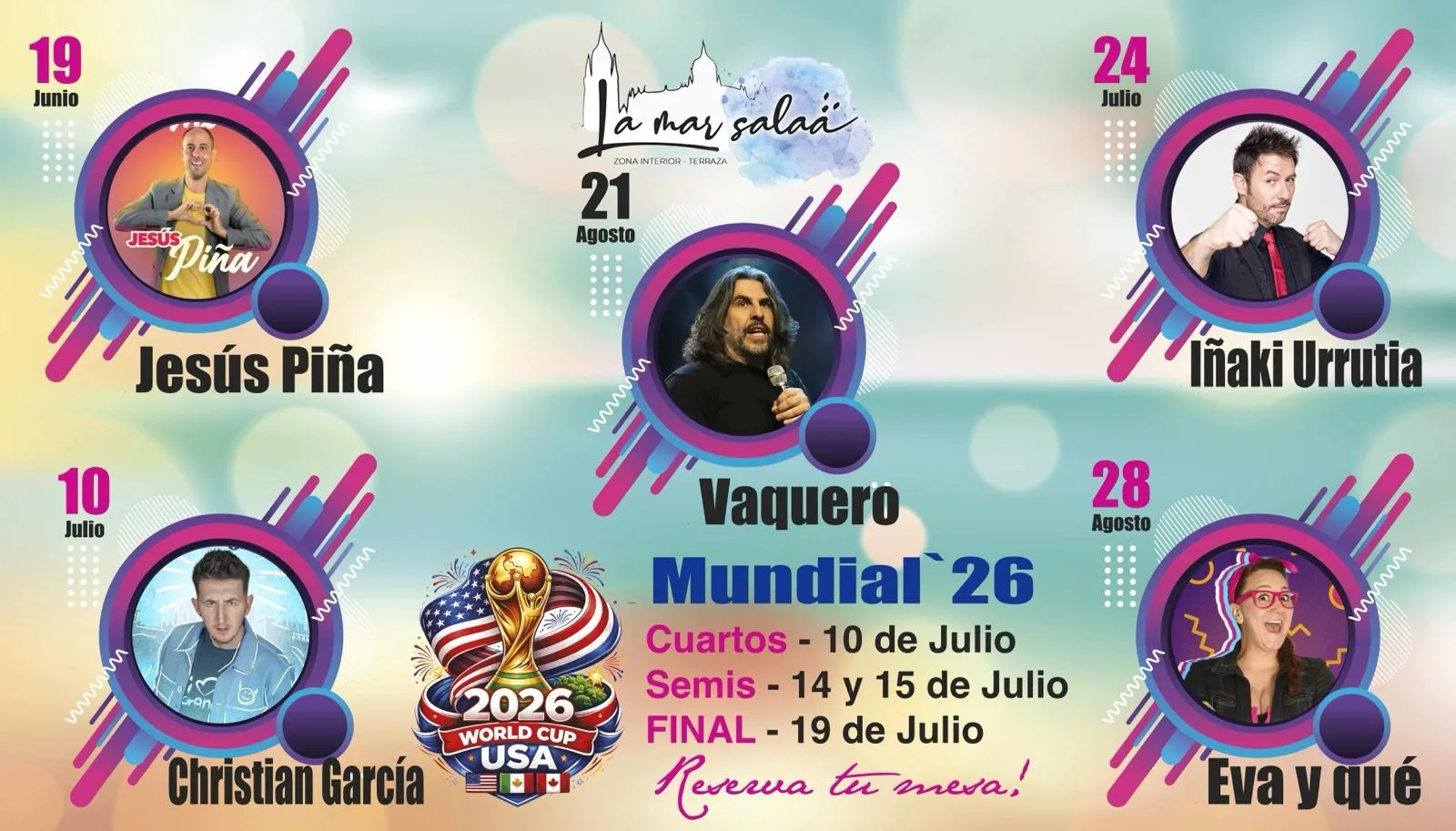 La Mar Salaá inicia su ciclo de monólogos veraniegos con humoristas destacados