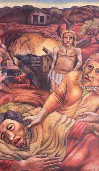 Obra original de óleo sobre lienzo «Paisaje encantado» disponible para envío internacional