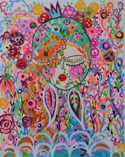 Obra original "Gipsy Girl" de Marita A. Guardia disponible para envío mundial