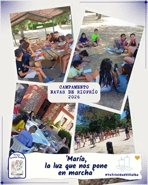 Actividades y celebración en el campamento de la Parroquia Santísima Trinidad