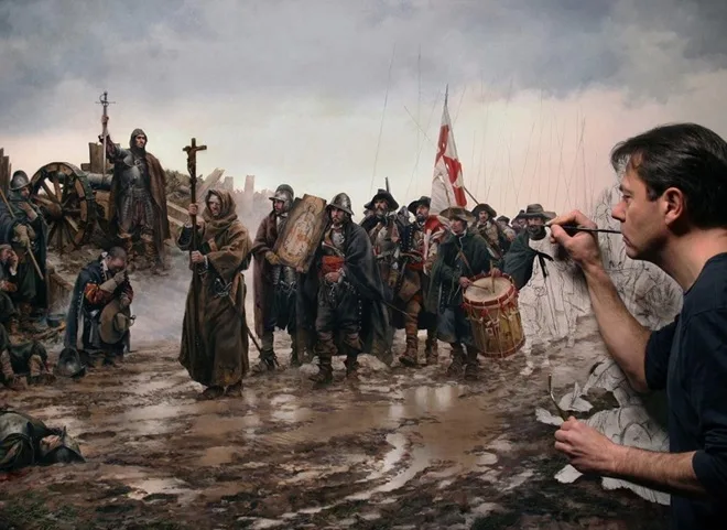 El Museo Naval de Ferrol exhibe “Imágenes de la Historia” con obras de Augusto Ferrer-Dalmau
