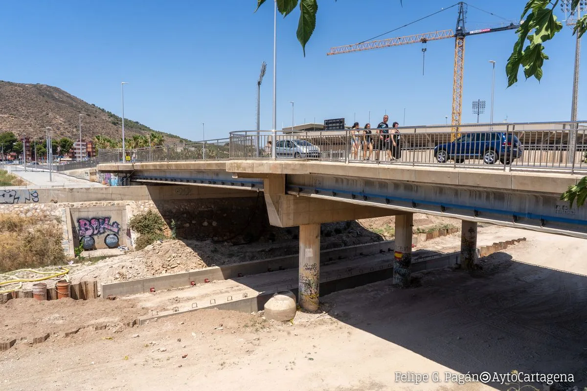 Cortan el tráfico en el puente Soldado Rosique por obras hasta el 17 de julio