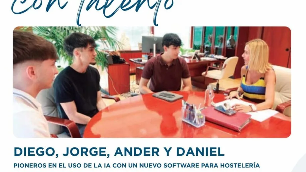 Cuatro jóvenes de Alcobendas crean QuickSit, software de IA para optimizar restaurantes
