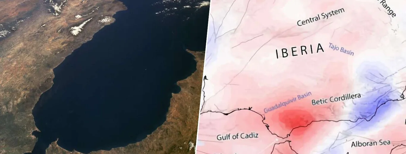 La península ibérica gira en sentido horario y prevé un cierre del Mediterráneo a largo plazo