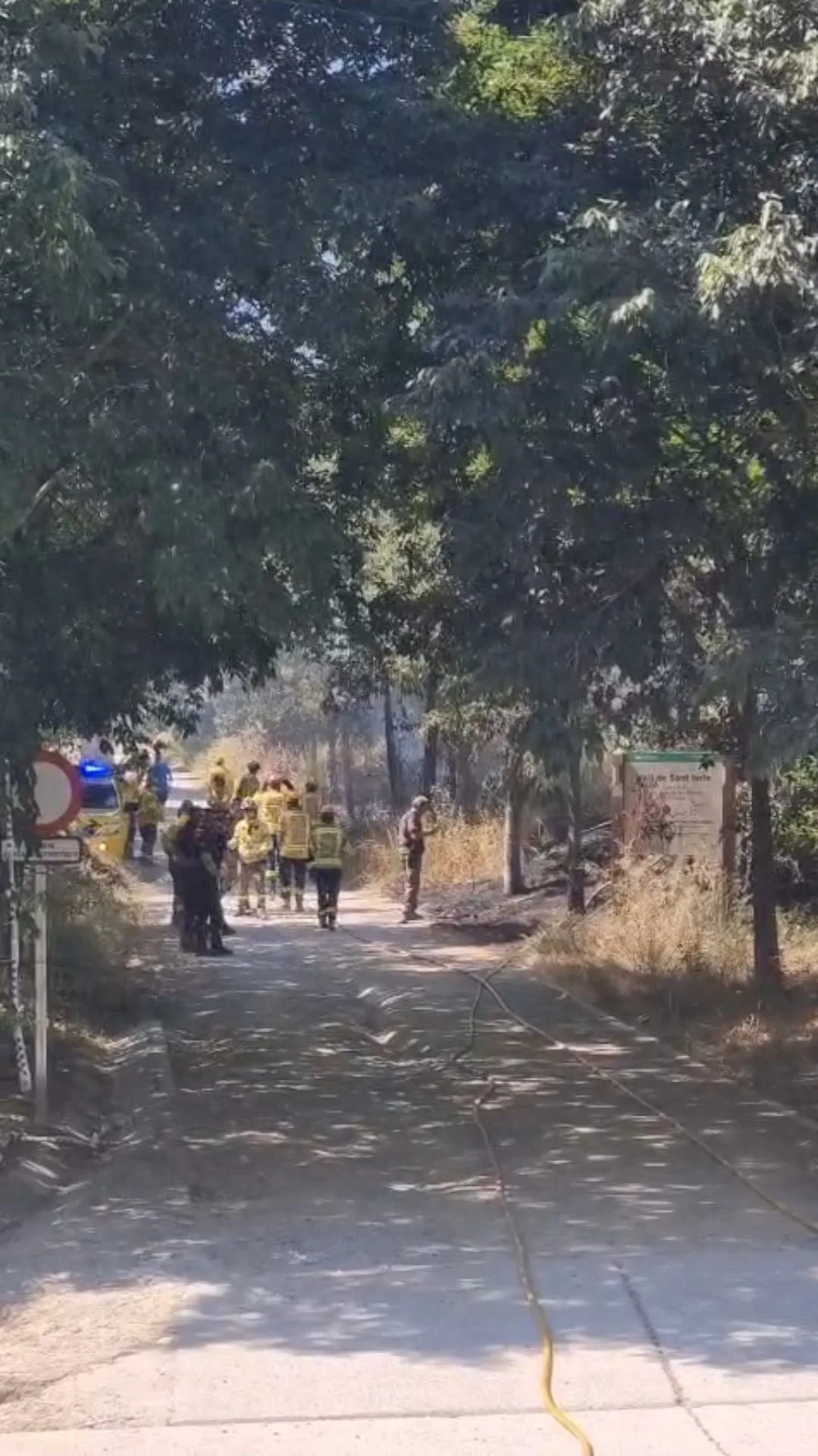 Suspenden trabajos de prevención contra incendios en Bellaterra por alerta máxima